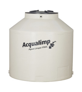 Caixa d'Água 1.750L em Polietileno com Filtro Água Limpa Acqualimp