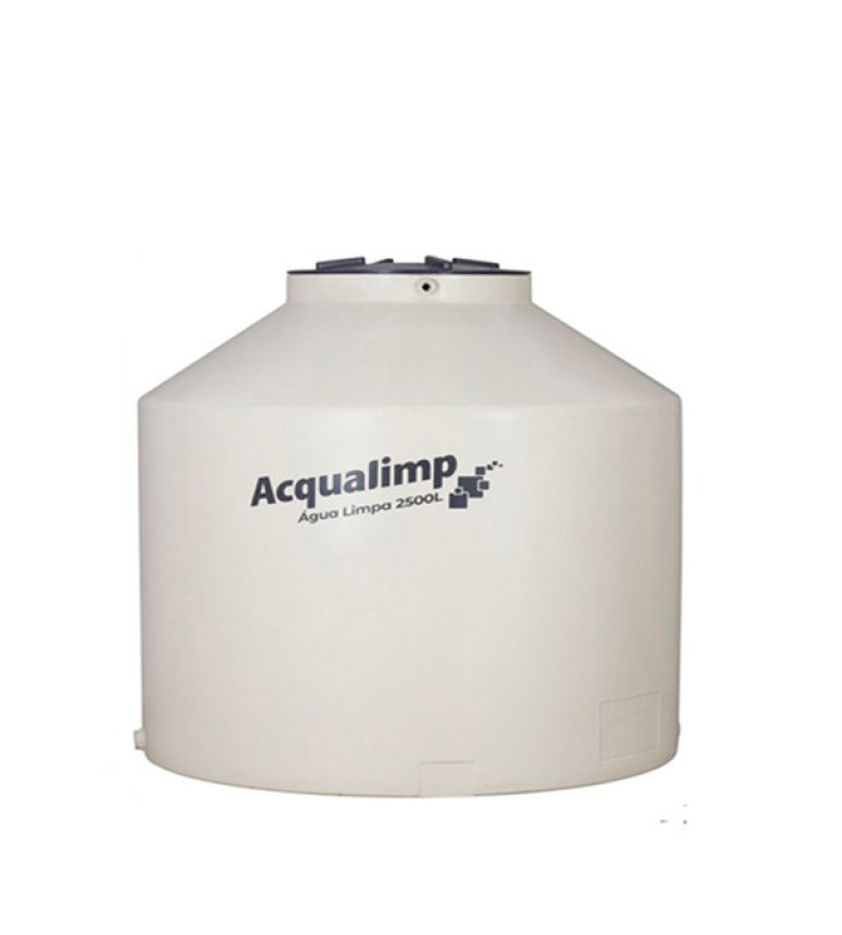 Caixa d'Água 2.500L em Polietileno Água Limpa Acqualimp