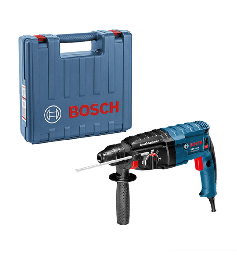 Martelete Perfurador Bosch com Maleta SDS Plus 820W GBH 2-24 D 127V (110V)
