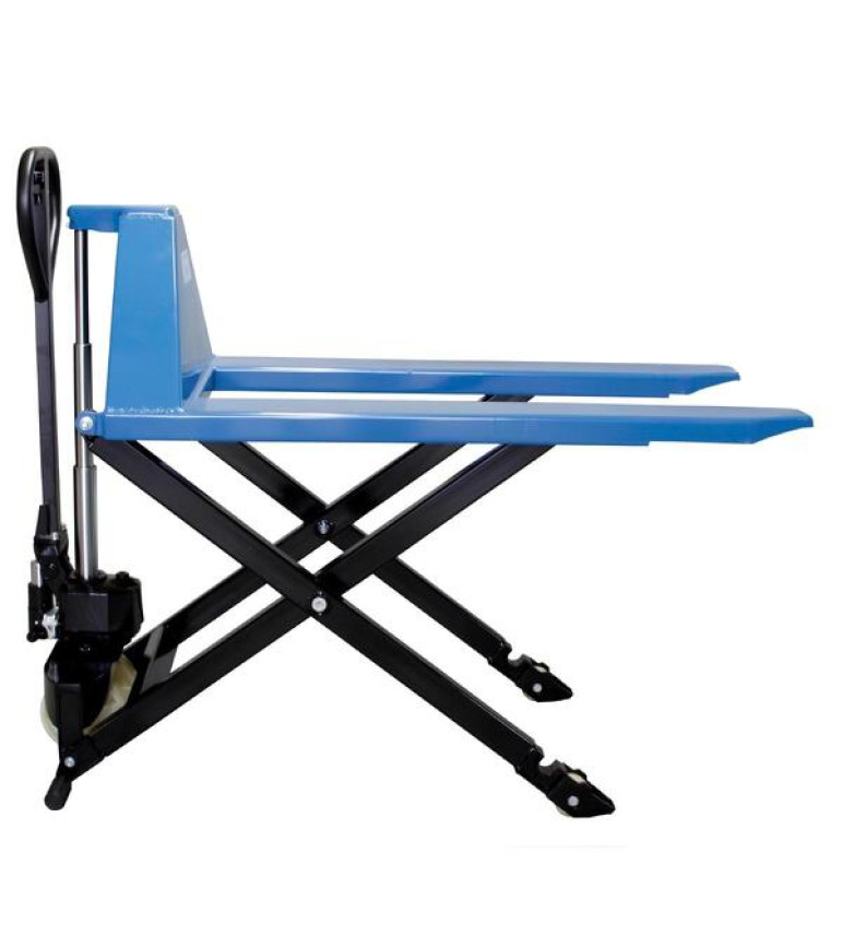 Paleteira Carro Hidráulico Pantográfico 1000kg 685x1150 Mm Roda Simples Nylon Tp1000 Bovenau