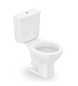 Bacia Com Caixa Acoplada Ecoflush 3/6 Lts Smart Clean Azálea Branco Celite