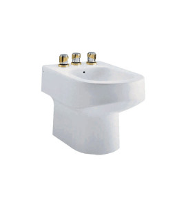 Bidê Carrara 3 Furos Cerâmica Branco Gelo Deca