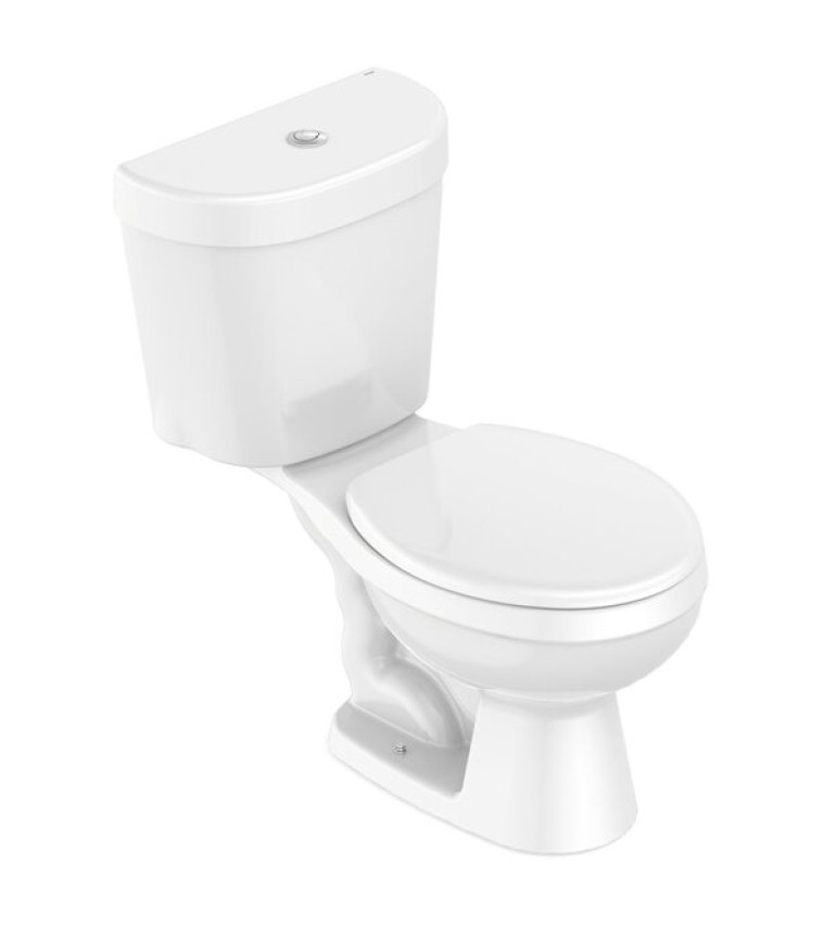 Kit Vaso Sanitário com Caixa Acoplada e Assento Kids Incepa Branco Brilhante.