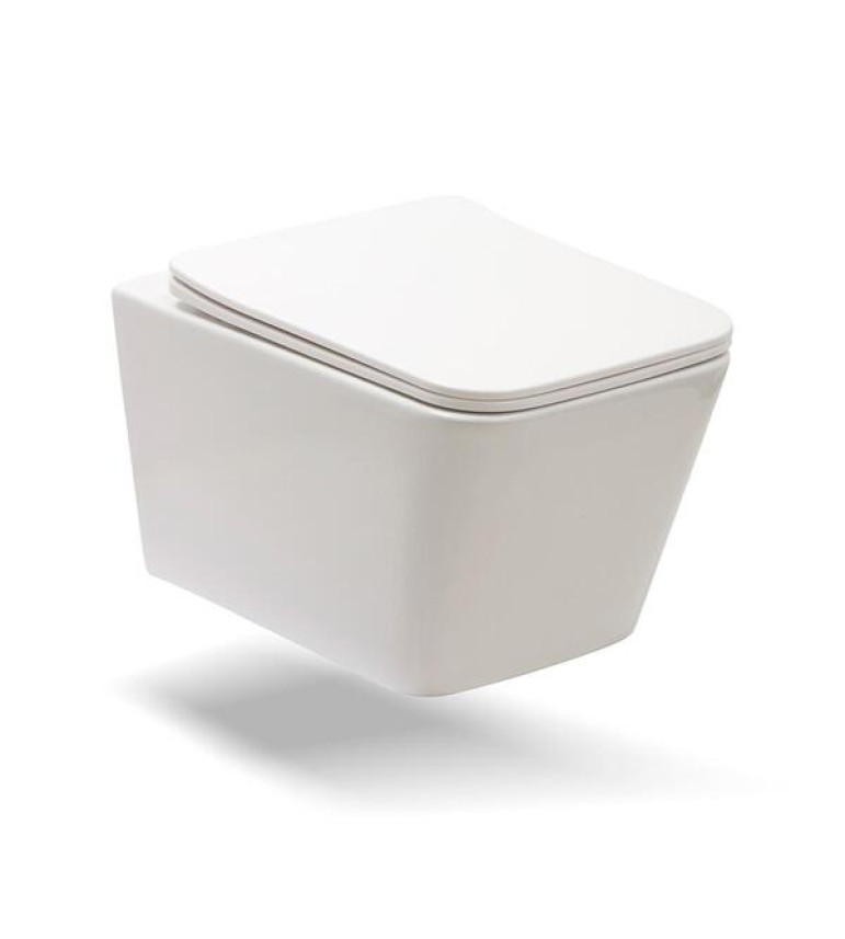 Vaso Sanitário Suspenso Saída Horizontal Esmeralda Pingoo.casa - Branco