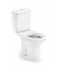 Bacia Com Caixa Acoplada Duplo Acionamento Debba Round Branco Roca