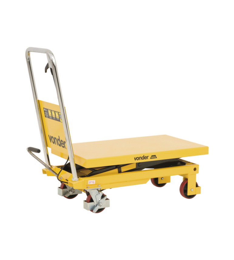 Mesa Pantográfica Hidráulica 500kg Aço Roda Maciça